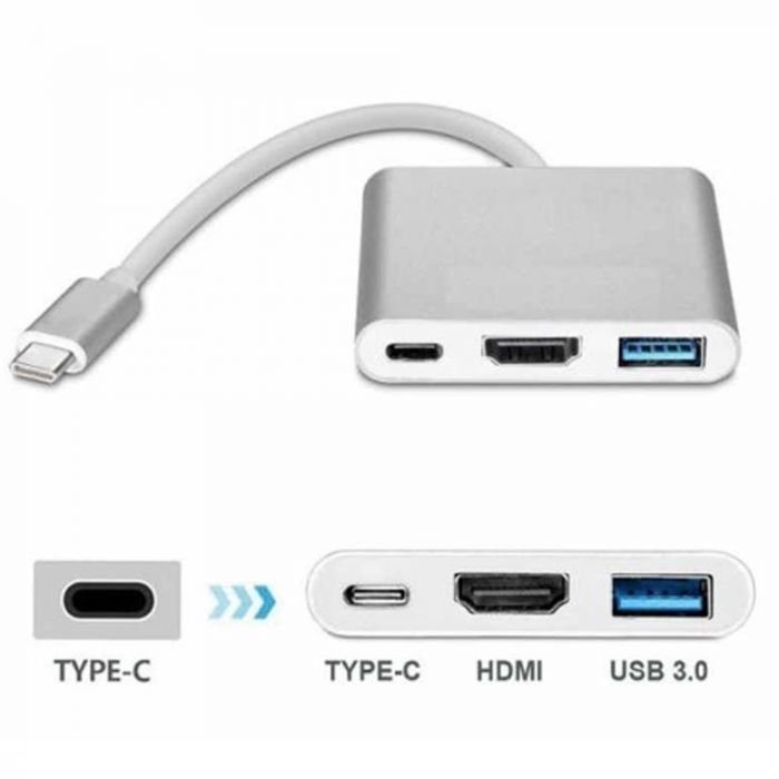 USB3.1 ( Type C ) to HDMI + USB3.0 + Type C 3.1 OTG - Image 2
