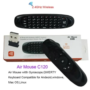 Air Mouse C120  2.4G Mini Keyboard for Android Smart TV Box Windows macOS - image 2