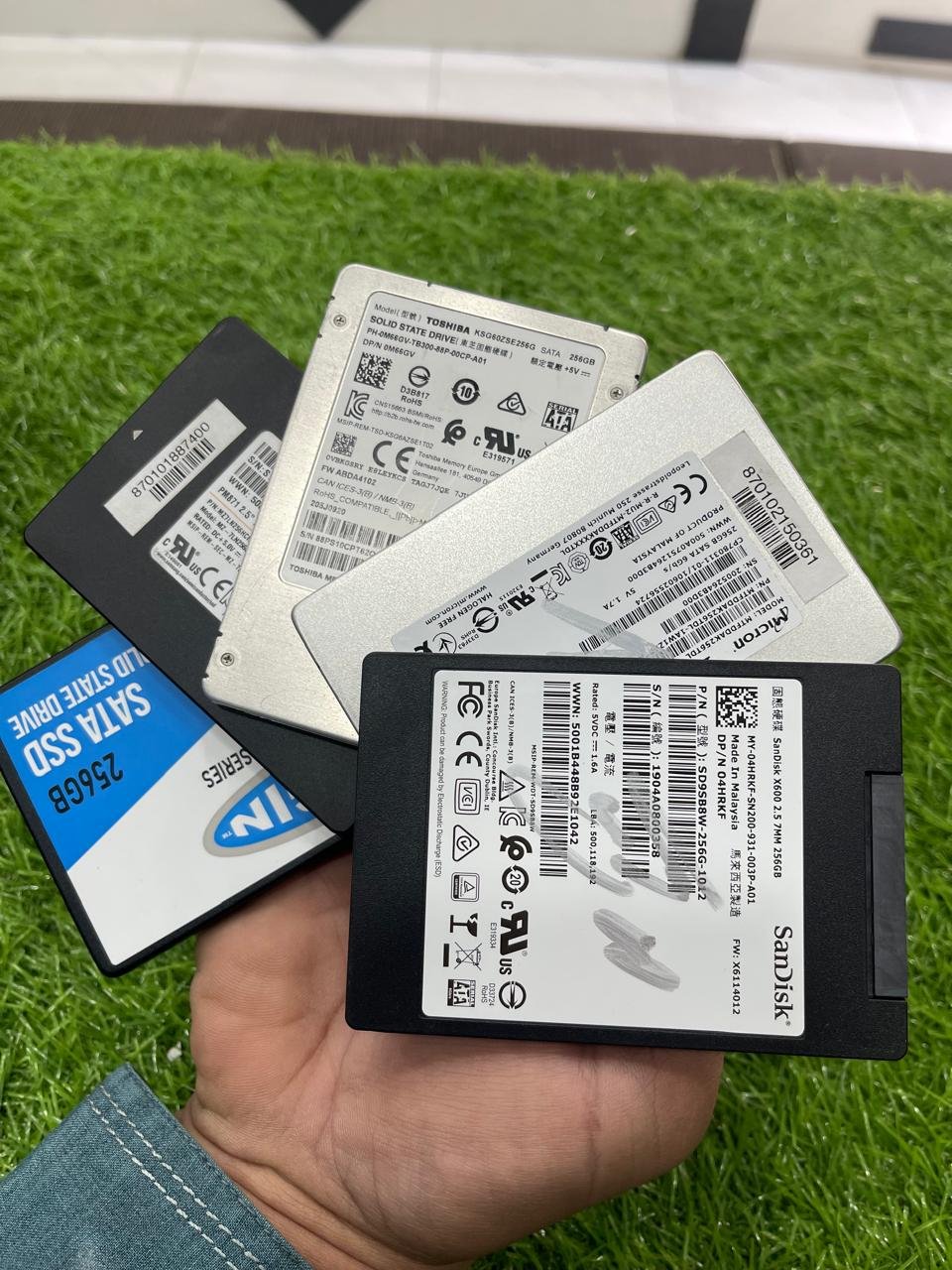 256GB SSD BRANDED USED