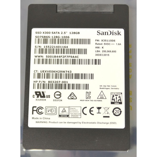BRANDED SSD 128gb 2.5″ 6Gb/s SATA SSD Internal Solid State Drive BRANDED USED mix brand pulled - Image 2