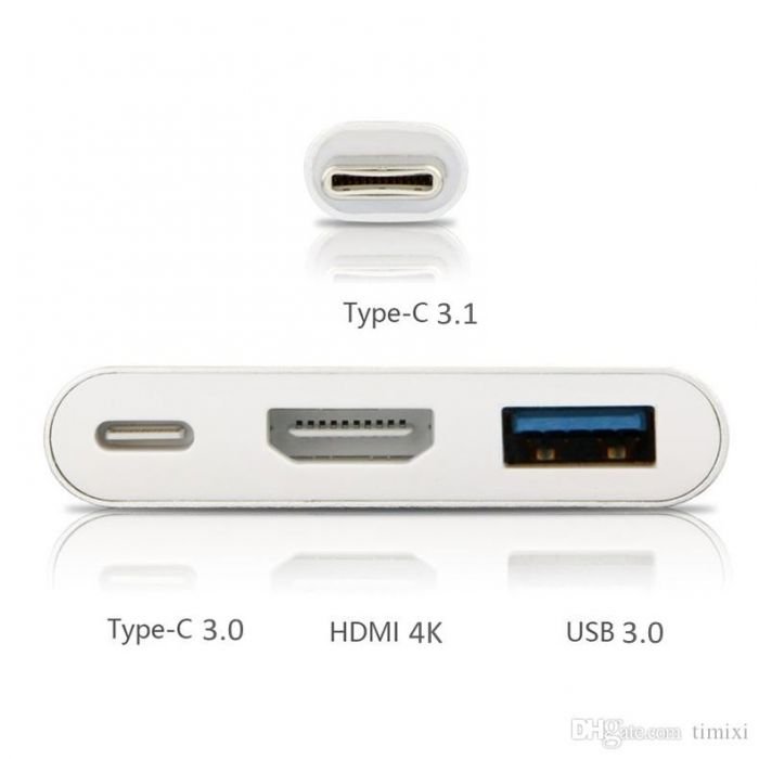 USB3.1 ( Type C ) to HDMI + USB3.0 + Type C 3.1 OTG - Image 4