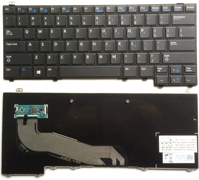 Laptop Keyboard for Dell Latitude E5440 E5450 Black US Layout, 3KK86 03KK86 PK130WQ4B00 PK130WQ3B00 MP-13B73USJ698 SG-60720 SN7223BL