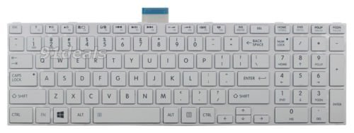 Laptop Keyboard for Toshiba Satellite C850 C855 C855D MP-11B93US-9305 English US White - Image 3