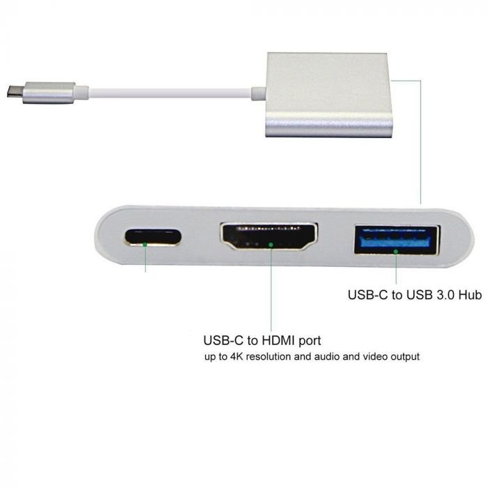 USB3.1 ( Type C ) to HDMI + USB3.0 + Type C 3.1 OTG
