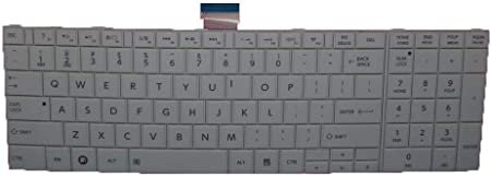 Laptop Keyboard for Toshiba Satellite C850 C855 C855D MP-11B93US-9305 English US White - Image 2