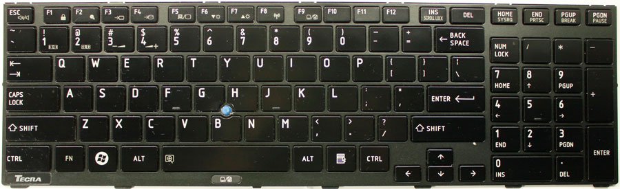 Keyboard Compatible with Toshiba Tecra R850 R950 R960 G83C000D72US P000570380 Black US - Image 3