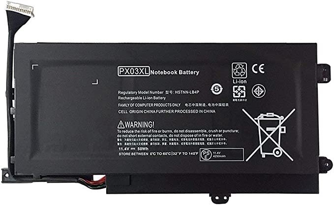 PX03XL Notebook Laptop Battery for HP Envy 14 Touchsmart M6 M6-K M6-K125DX M6-K015DX M6-K025DX M6-K010DX M6-K022DX 14- K112NR 715050-001 714762-1C1 TPN-C109 TPN-C110 TPN-C111-12