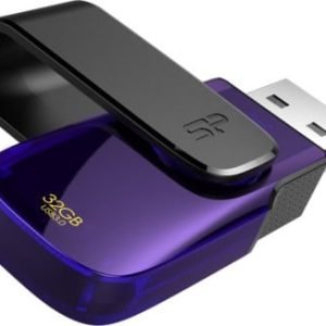 32GB Silicon Power Blaze B31 USB3.0 Swivel Cap Flash Drive Black/Purple Edition - image 2