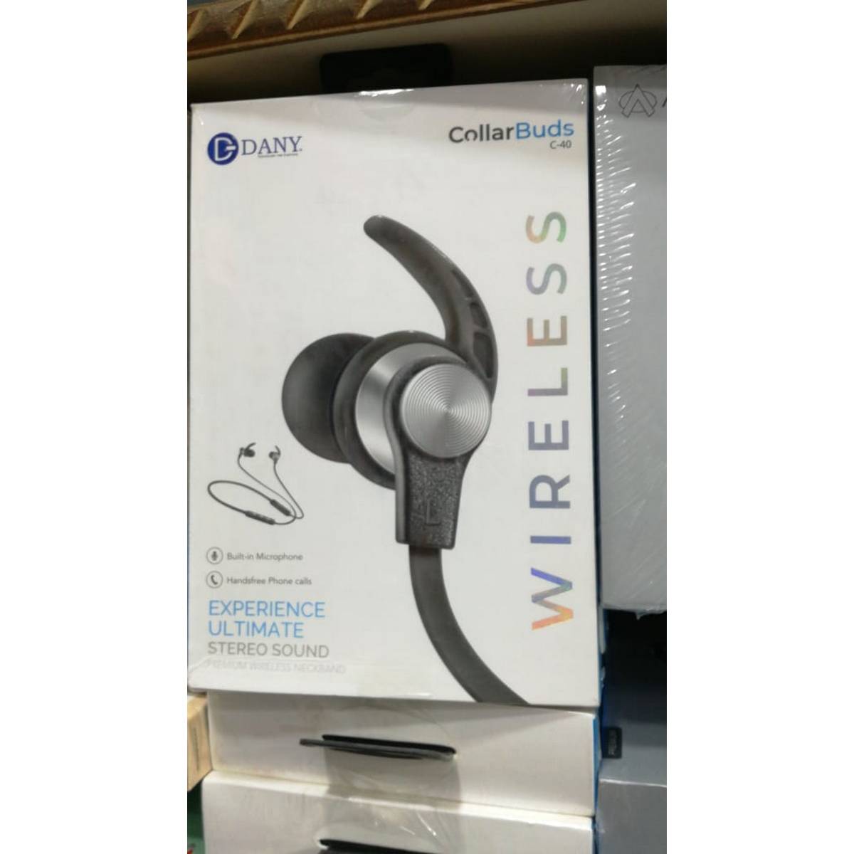 Hand free Wireless neckband collar Buds C-40 - Image 2