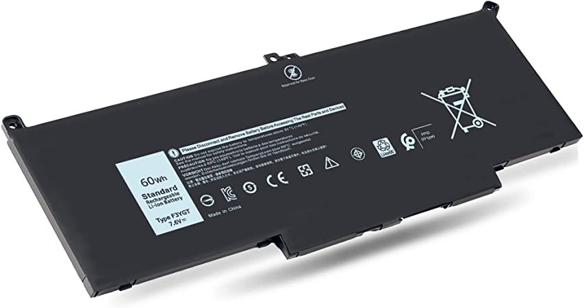 Laptop Battery for Dell Latitude 7280 7290 7380 7390 7480 7490 F3YGT 2X39G DM3WC KG7VF V4940 MYJ96