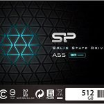 SP 512GB SSD 3D NAND A55 Performance Boost SATA III 2.5" Internal Solid State Drive (SP512GBSS3A55S25)