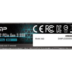 Silicon Power 256 GB NVME M.2 2280 P34A60  SP256GBP34A60M28 3D NAND nvme, internal ssd, phison ps5008-e8 - image 2