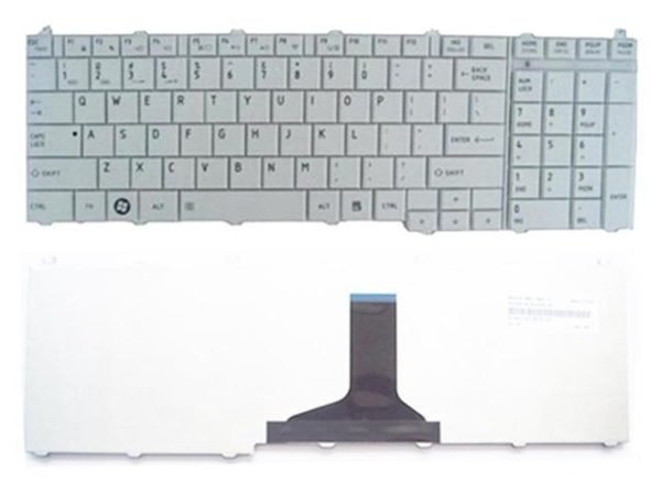 Keyboard For TOSHIBA Satellite C650 C660 L650 L670 L675 L675D WHITE New ...