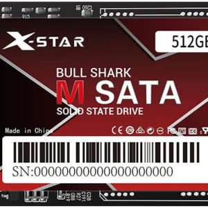 X-star Bull Shark mSATA SSD 512GB 1.8in Solid State Drive Storage Devices for Computer PC Desktop Laptop 512GB