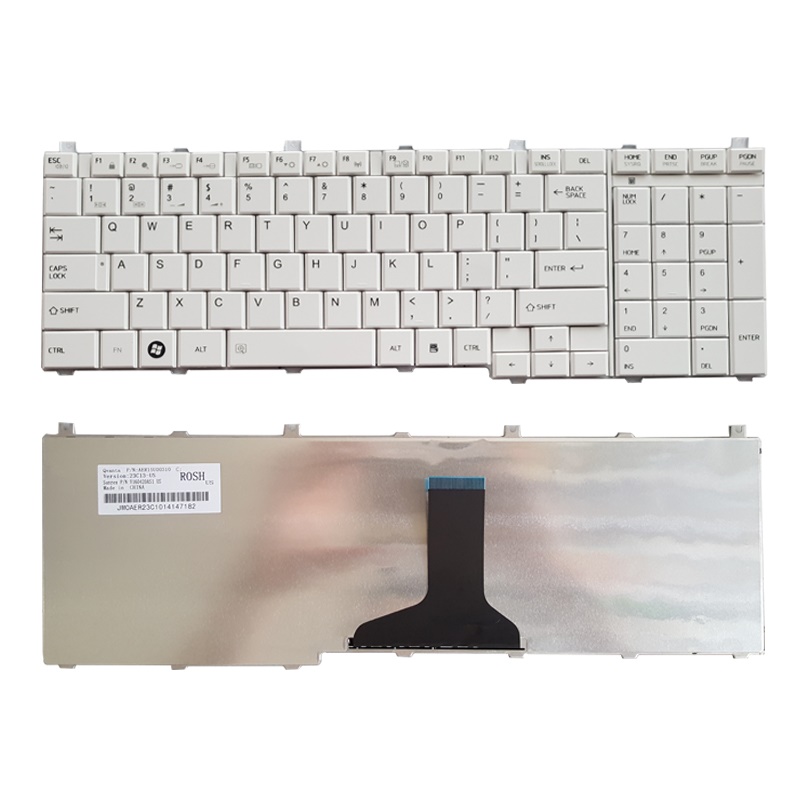Keyboard For TOSHIBA Satellite C650 C660 L650 L670 L675 L675D WHITE New Laptop Keyboards - Image 4