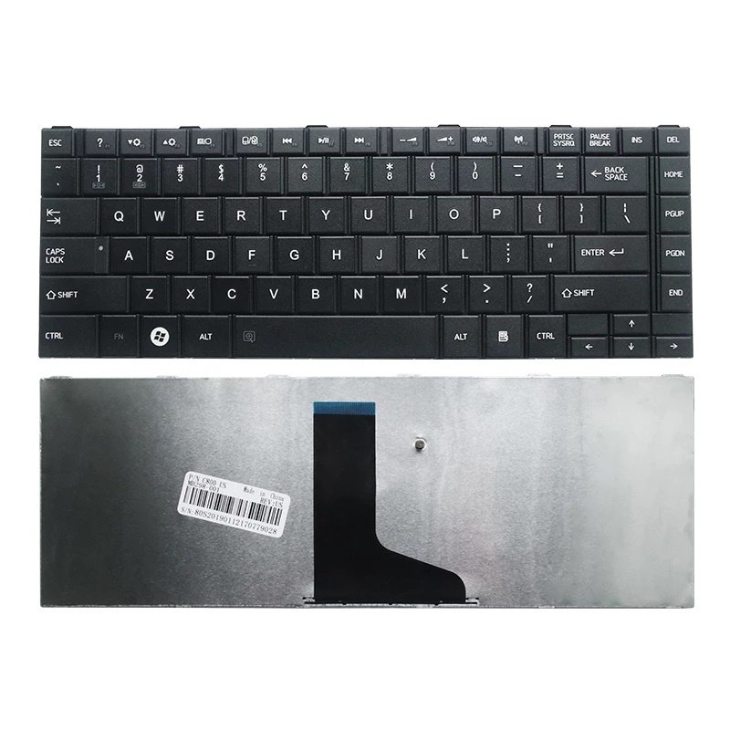 laptop Keyboard for Toshiba Satellite L800 L805 L830 C800 C830 C805 C840D M800 M805 black US laptop keyboard