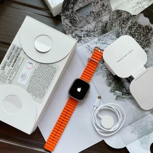 A8 Ultra Smart Watch in Apple Logo | 49 MM | Dual Straps - image 4