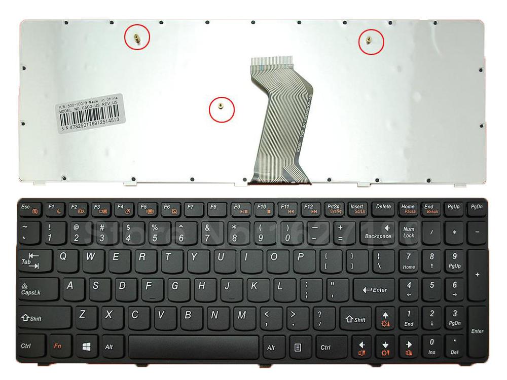 Laptop Keyboard for Lenovo G500 G510 G505 G700 G710 English US 25210891 MP-12P83US-6861 Black