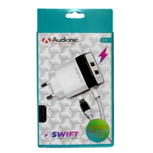 Audionic Dual USB Port Universal Swift Mobile Charger Type-C S35 - image 3