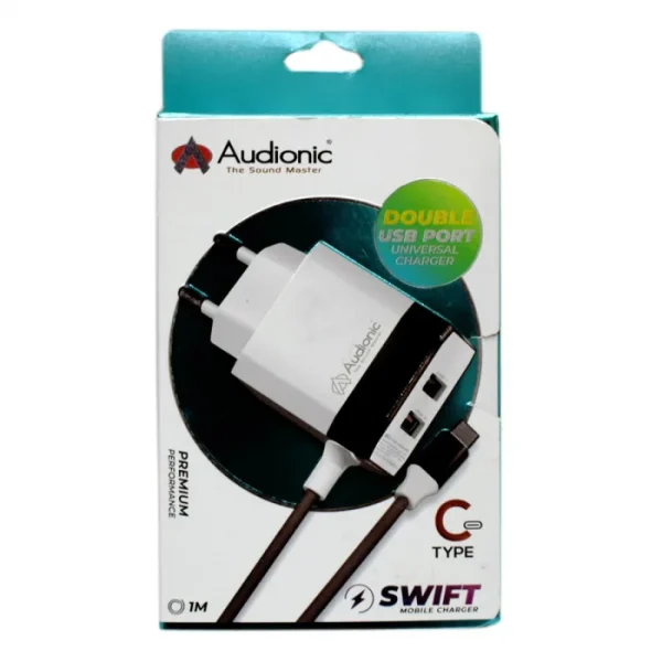Audionic Dual USB Port Universal Swift Mobile Charger Type-C S35 - IT ...