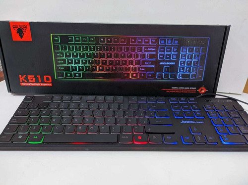 JEDEL K510 GAMING RGB WIRED KEYBOARD ERGONOMIC - Image 2