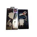 Audionic SWIFT P-55 Turbo Power Auto ID Fast Quick 3.1A Charger with 3-USB Ports