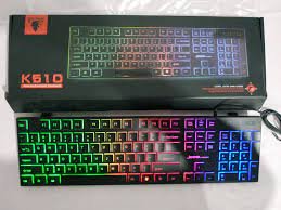 JEDEL K510 GAMING RGB WIRED KEYBOARD ERGONOMIC - Image 3
