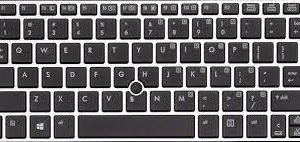 Keyboard for HP EliteBook 2170 2170p silver frame with pointer  keyboard - image 2