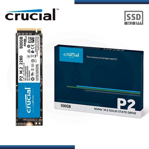 Crucial P2 500GB 3D NAND NVMe PCIe Internal SSD, - CT500P1SSD8