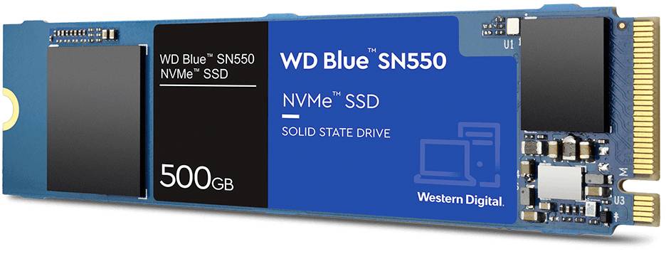 Western Digital Blue 500 GB NVMe/PCIe M.2 internal SSD M.2 PCIe NVMe Retail WDS500G2B0C