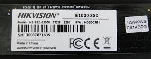 Hik vision 512 gb NVME E1000 PCIe SSD  M.2 PCIe SSD 2280 - image 3
