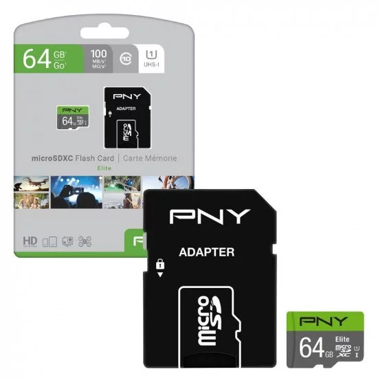 PNY 64GB MicroSD Class 10 Memory Card