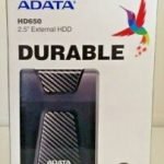 ADATA HD650 2TB USB 3.1 Shock-Resistant External Hard Drive, Black (AHD650-2TU31-CBK)