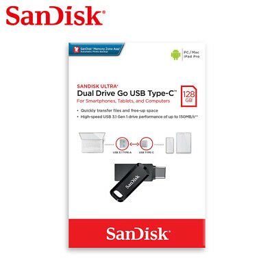 SanDisk 128GB Ultra Dual Drive Go USB Type-C Flash Drive, – SDDDC3