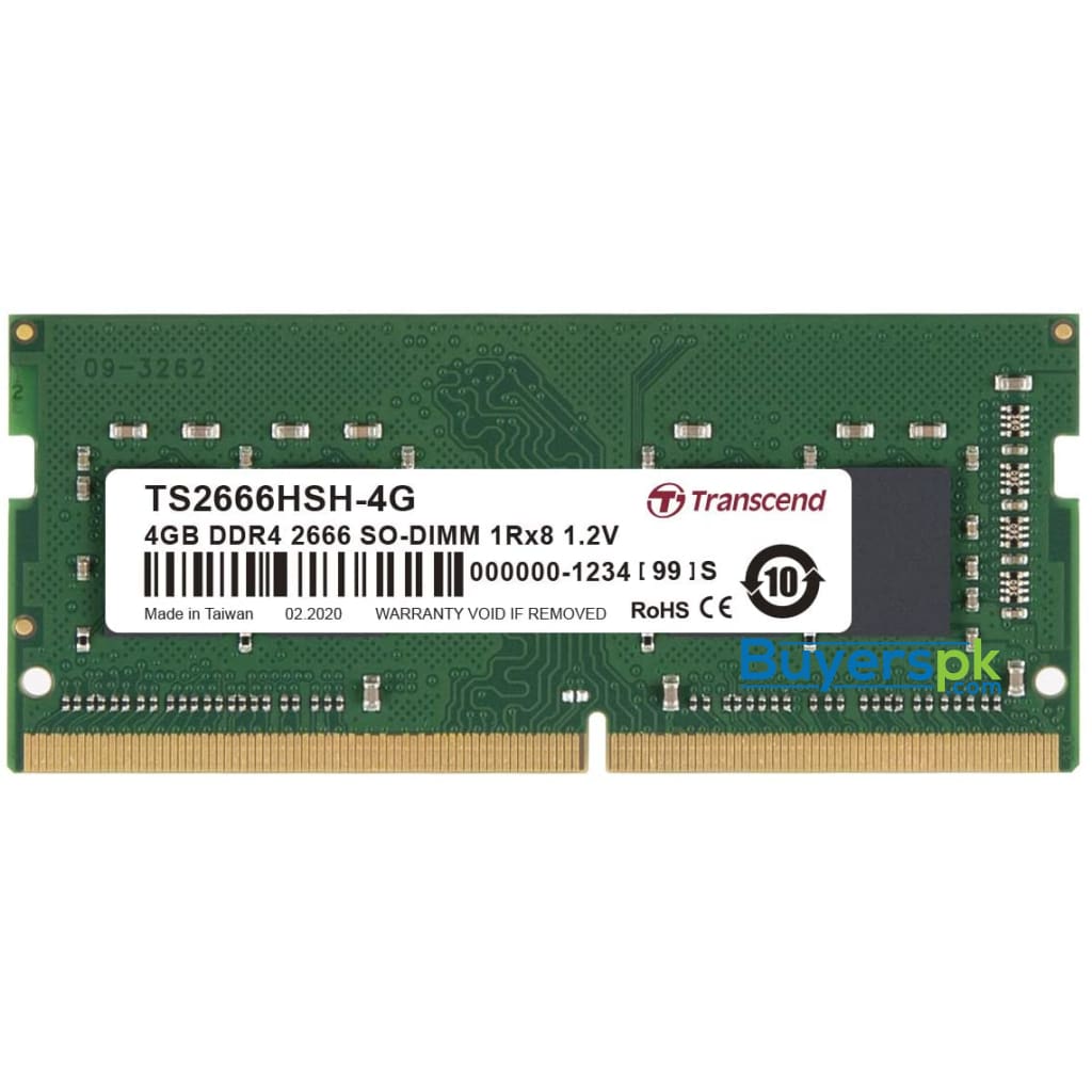 Transcend 4GB DDR4 2666MHz SO-DIMM Laptop RAM - Image 2