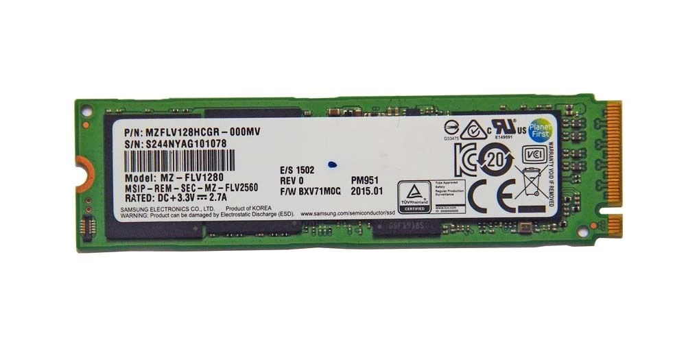 BRANDED NVME 128GB NGFF PCIe NVMe Gen3x4 Solid State SSD USED PULLED MIX BRAND