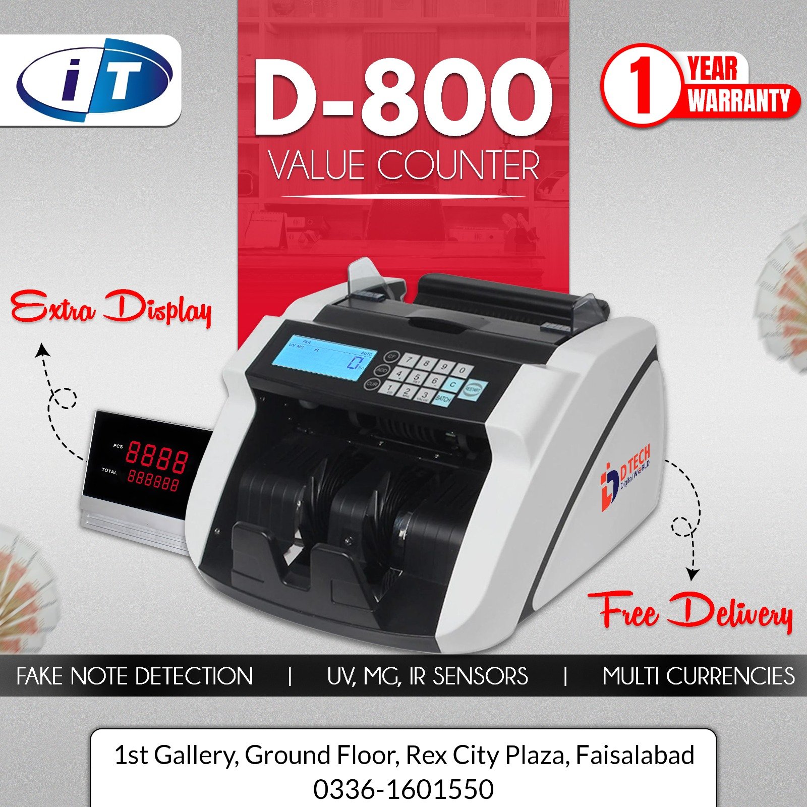 D-800 CASH COUNTING MECHINE