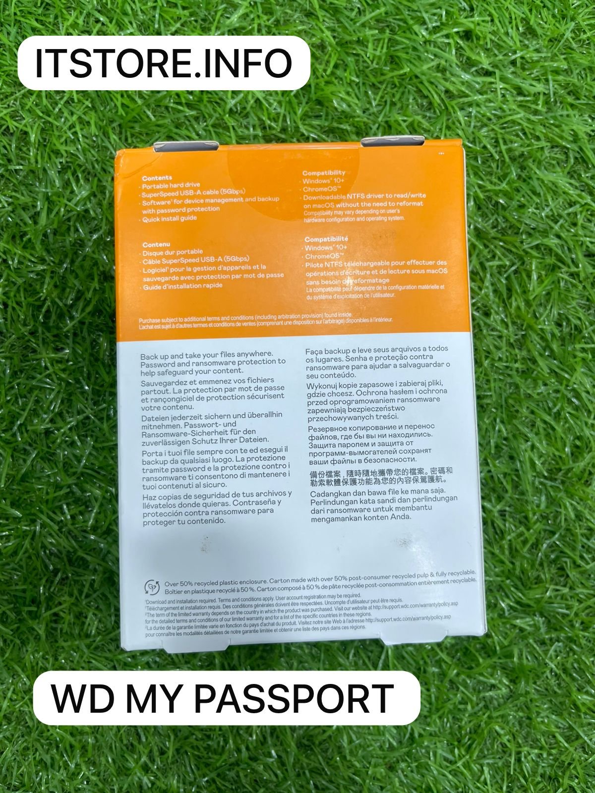 Western Digital My Passport 4TB External Hard Drive Black Color