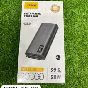 A336 20W Power Bank USB and Type-C Charging Ports