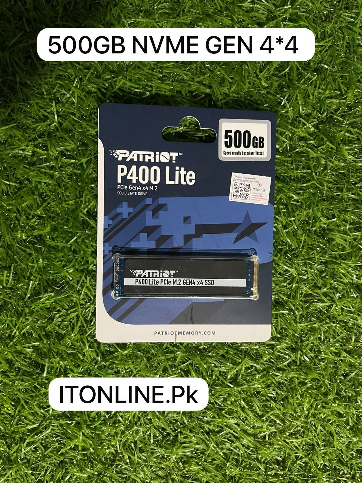 Original Patriot P400 Lite 500GB storage upgrade Rex City Faisalabad.