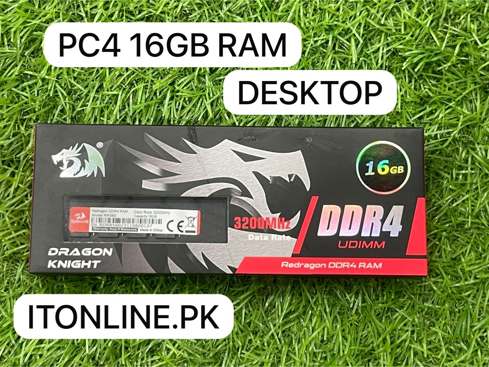 Redragon Dragon Knight DDR4 UDIMM 3200MHz Memory Module I.T. STORE