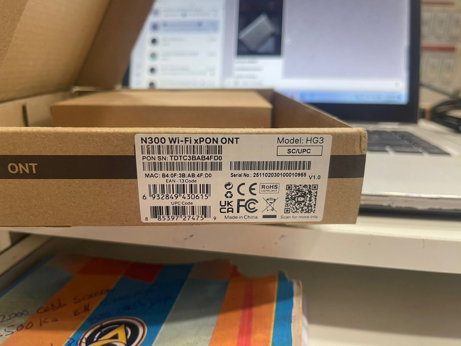 Tenda HG3 xPON ONT GPON EPON Dual Mode Router Rex City I.T. STORE