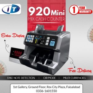 Heavy Duty Mixed Currency Counter Machine for PKR USD EUR Rex City I.T. STORE