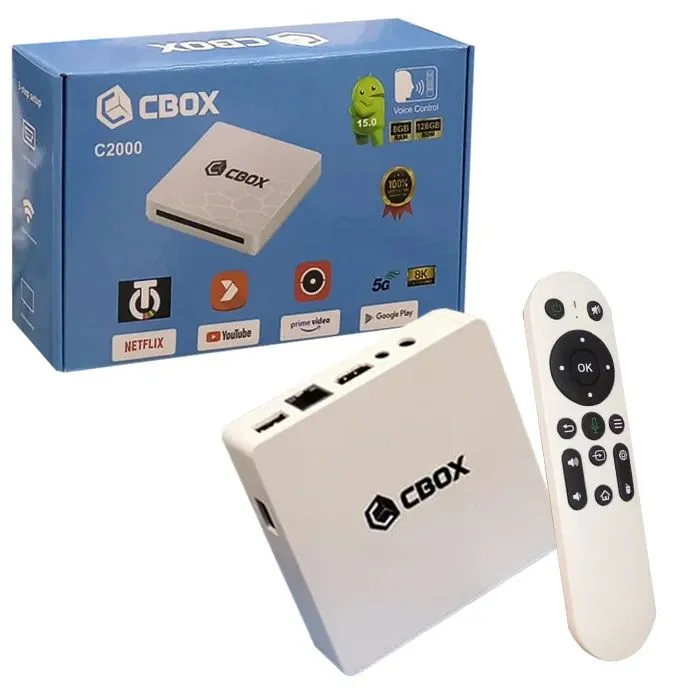 C2000 Android TV Box 2GB 16GB with Voice Remote