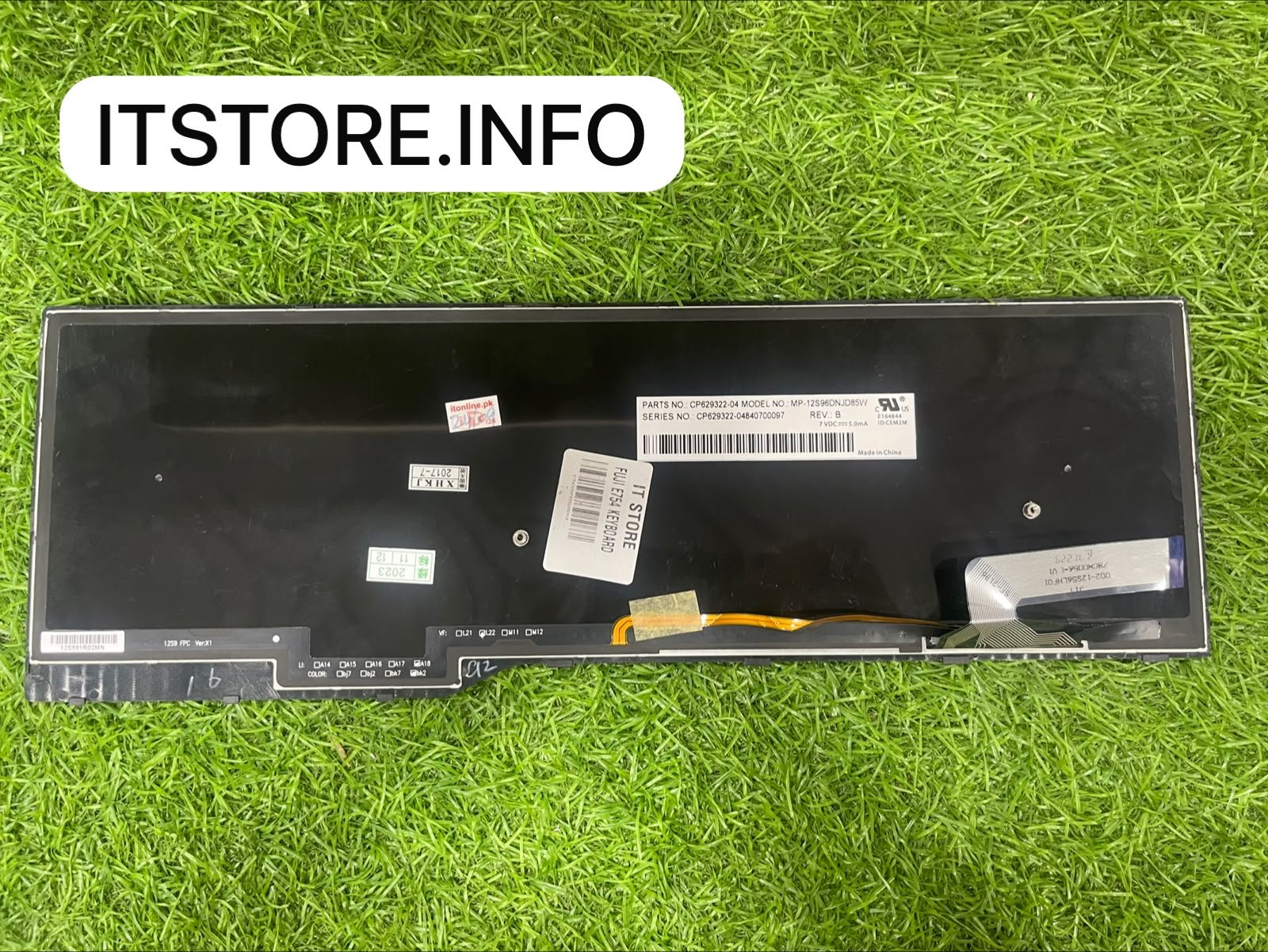 fujitsu lifebook e754 keyboard rear view part number CP629322-04 itstore info