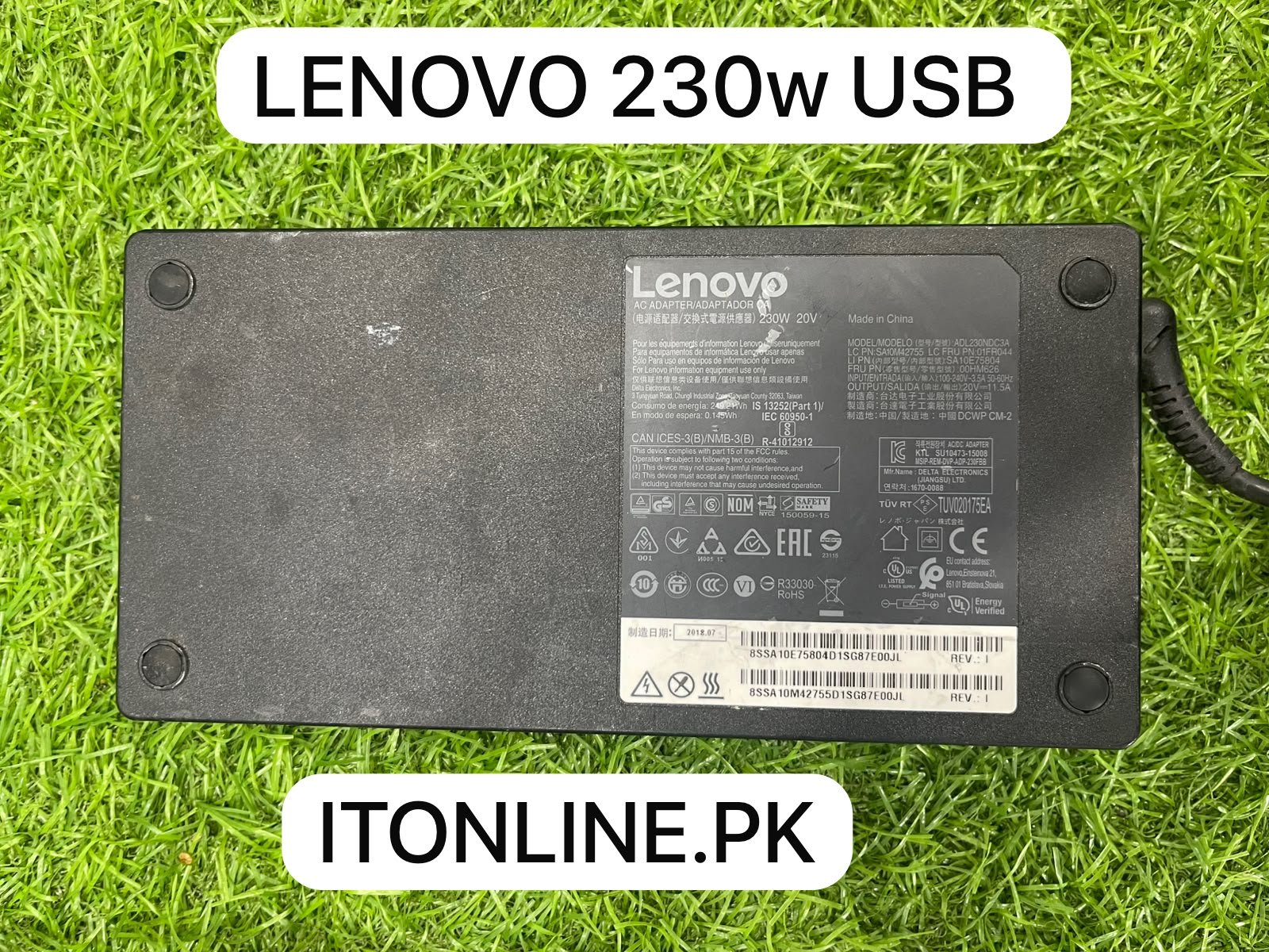 Original Lenovo 230W 20V 11.5A Square Pin Charger Price in Pakistan I.T. STORE