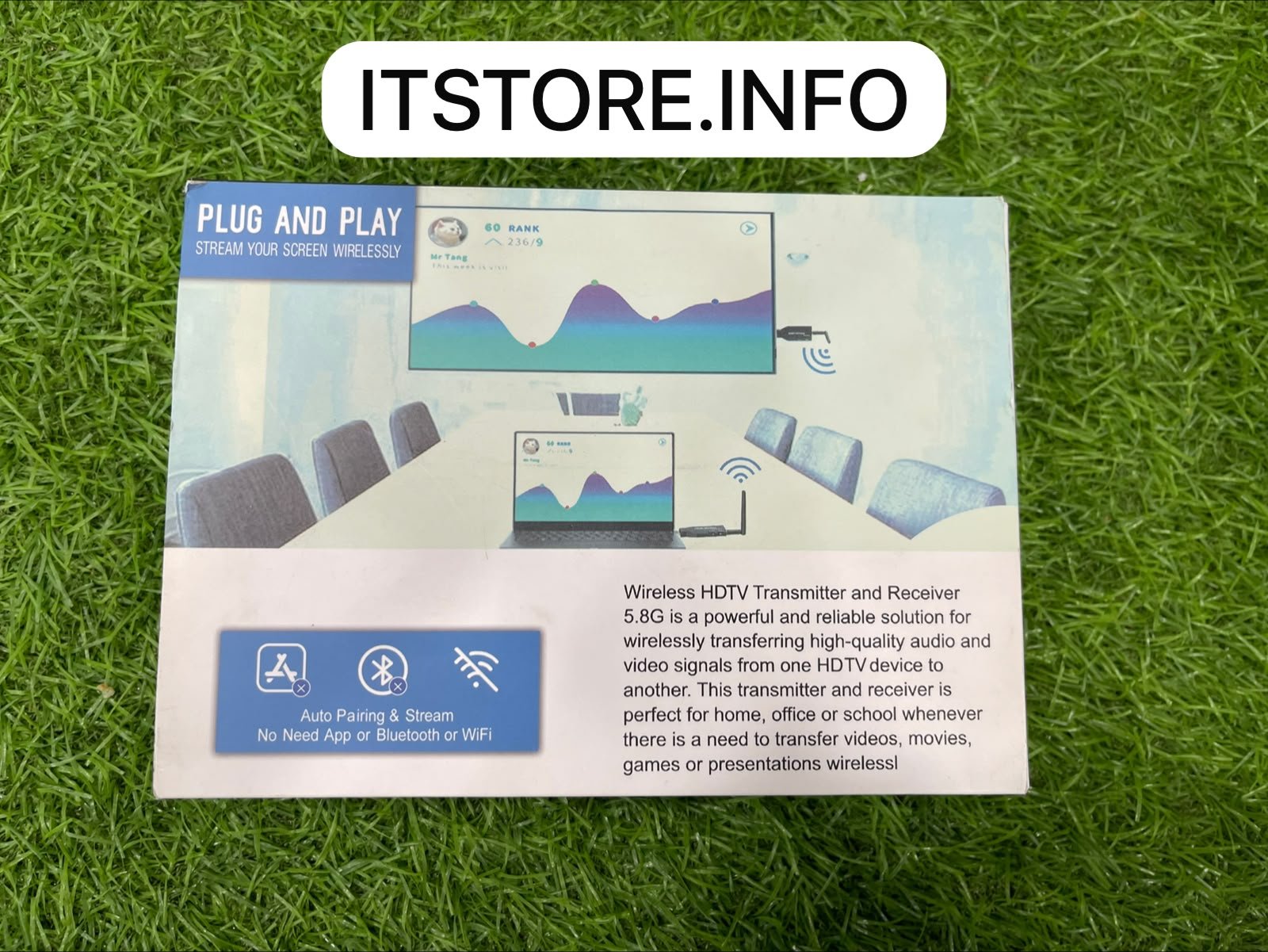 wireless hdtv extender sender and receiver 1080p packaging box itstore info