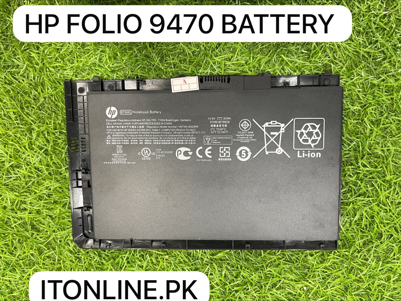 hp folio 9470m battery outer casing view itstore info