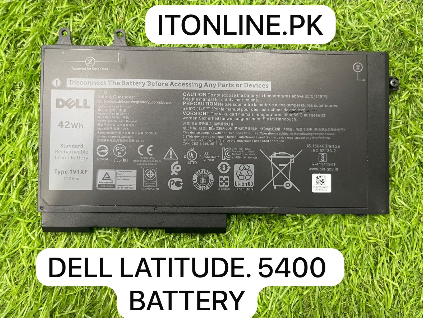 original dell latitude 5400 battery 42wh type 1v1xf label specifications itonline pk