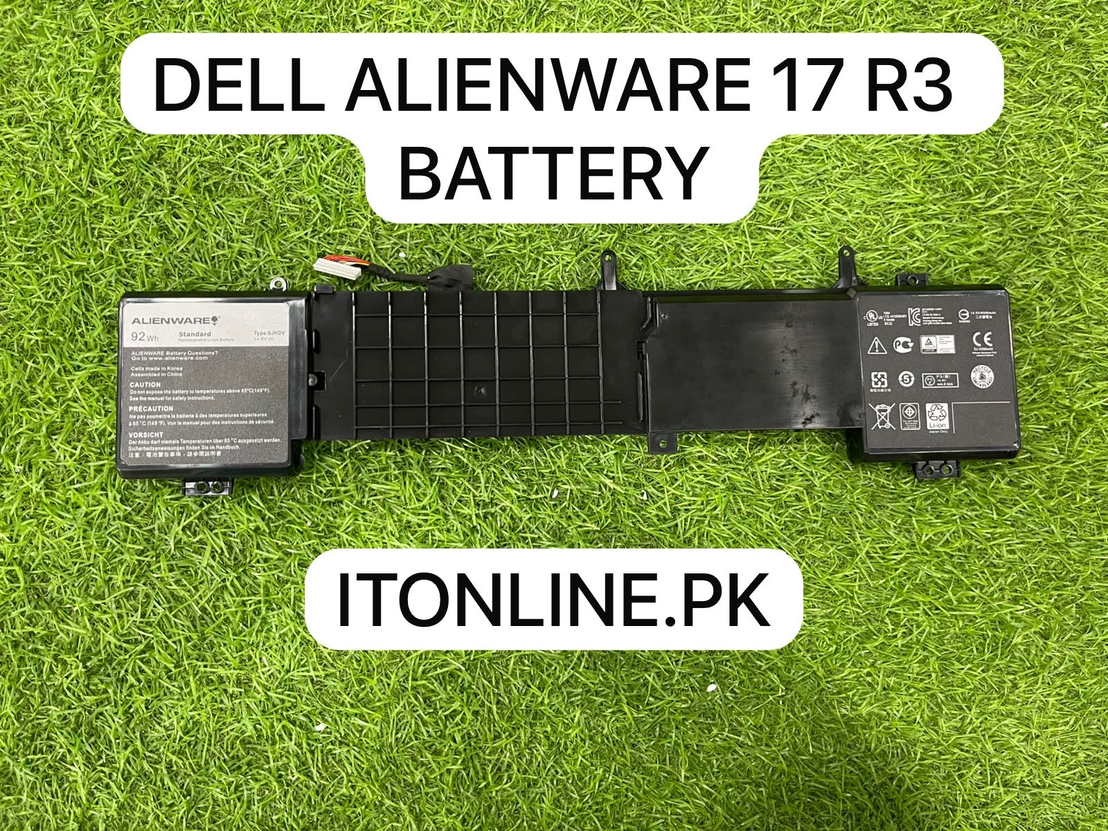 dell alienware 6jhdv gaming battery rear frame layout view itstore info